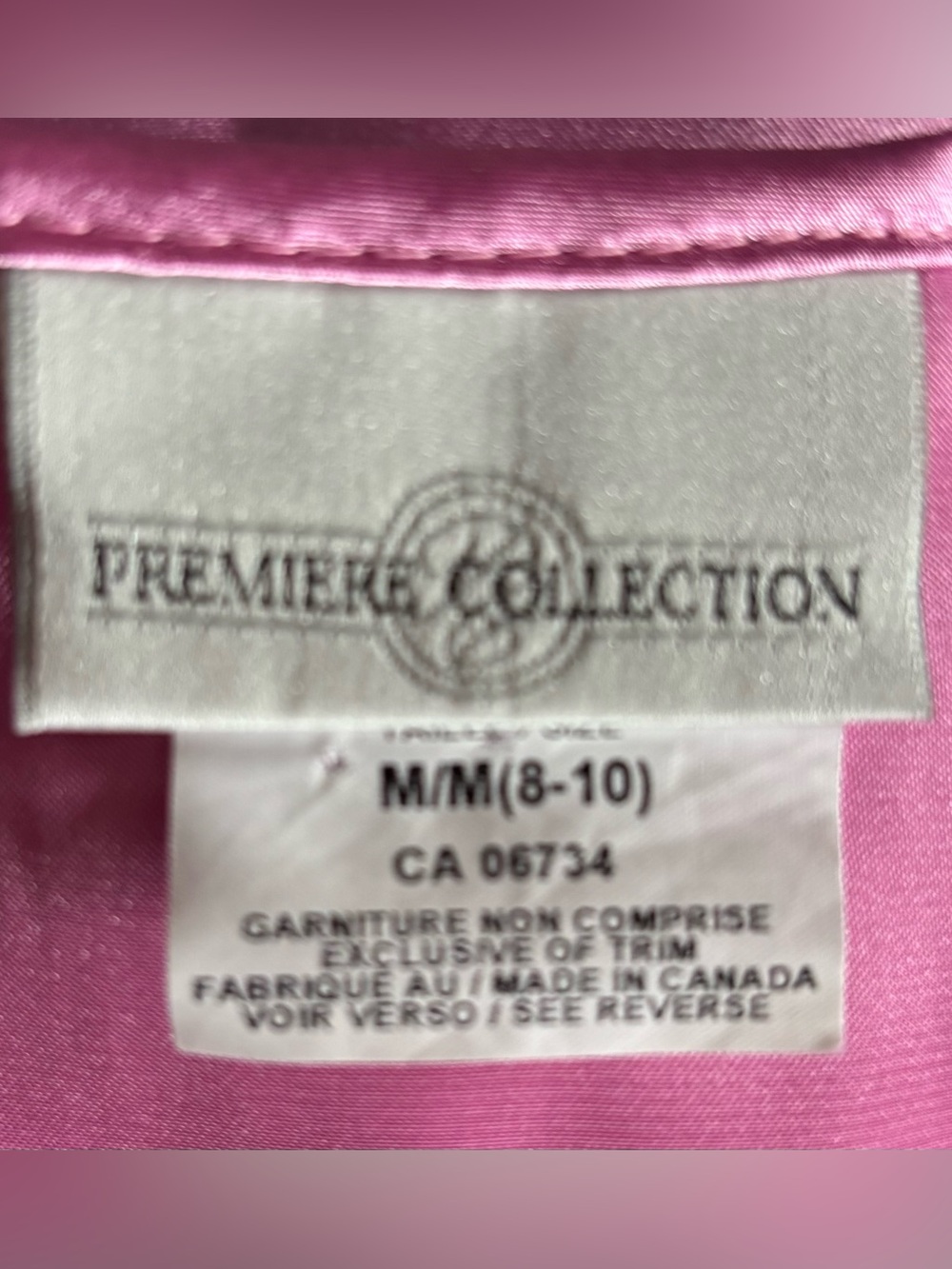 Vintage Premiere Collection Pink Satin 2pc Pajama Loungewear Set - Picture 7 of 8